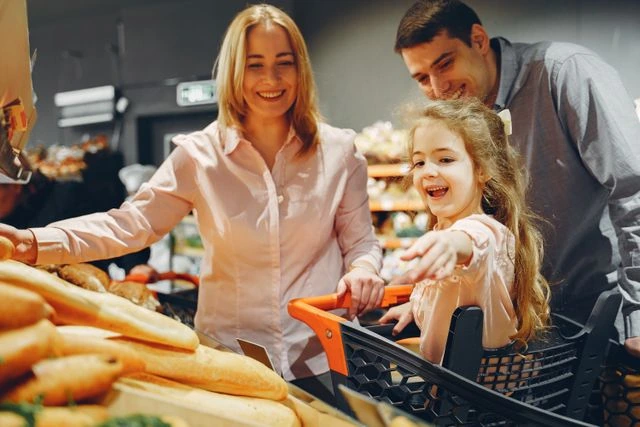 WizTick app screen for shared grocery lists